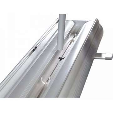 Flex Roll-up doppelseitig, Kassette, silber, inkl. Tasche
