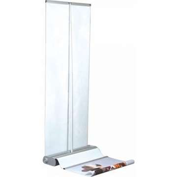 Flex Roll-up doppelseitig, Kassette, silber, inkl. Tasche