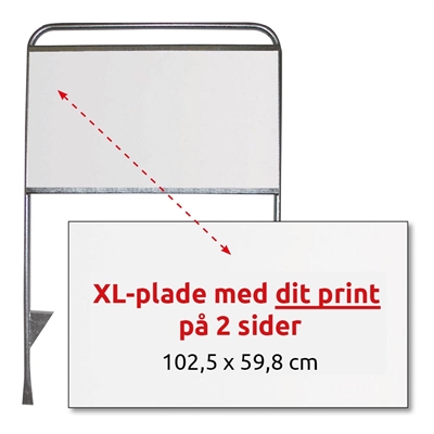 Doppelseitiger Druck auf Alubond für Estate Sign XL