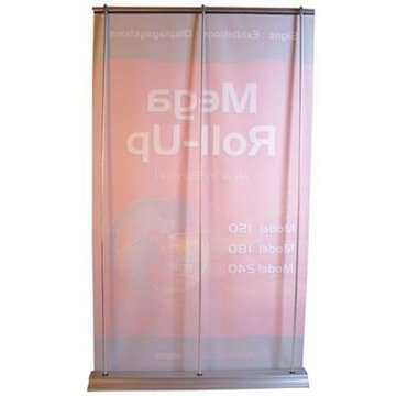 Mega Roll-Up einseitig, Kassette, silber