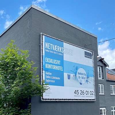 Banner Tube Wall Frame, Rahmen mit Wandhalterung, 200 x 200 cm