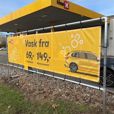 Banner Tube Freestanding Frame, freistehender Rahmen aus Aluminiumrohr 0,3 mm / Ø 48 mm - 200 x 50 cm