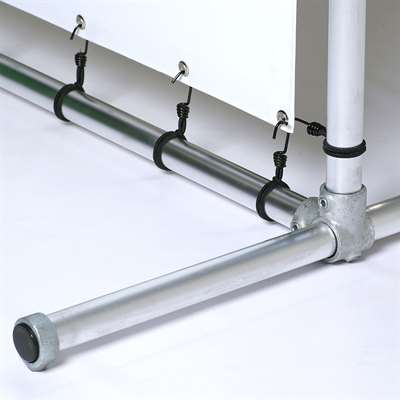 Banner Tube Freestanding Frame, freistehender Rahmen aus Aluminiumrohr 0,3 mm / Ø 48 mm - 200 x 50 cm