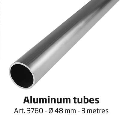 Banner Tube High Stand, freistehender Rahmen aus Aluminiumrohr 0,3 mm / Ø 48 mm - 100 x 100 cm