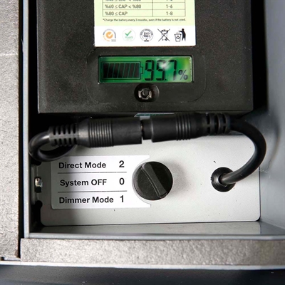 Wind-LED Pro Waterbase, 44mm Rahmen, A1 - inkl. Batterie. Schwarz