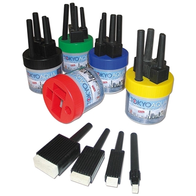 Tokyo Aqua – 4 Filzpinsel ohne Tinte