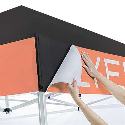 Eventzelt Lux, 2 x 2 m, Alu/Silber mit schwarzem Dach