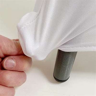 Elastische, weiße Tischdecke für Folding Table, Ø 80 cm