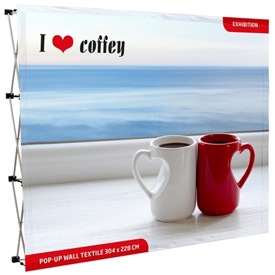 Pop-Up-Wand 4x3 – Textil