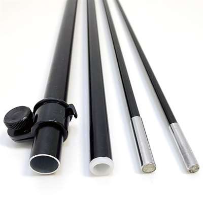 Beachflag, Outdoor-Bow, Large schwarzes Stangensytem