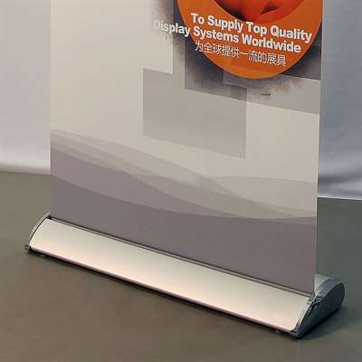 Expo Roll-up-Kassette, silber, einseitig