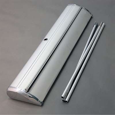 Expo Roll-up-Kassette, silber, einseitig
