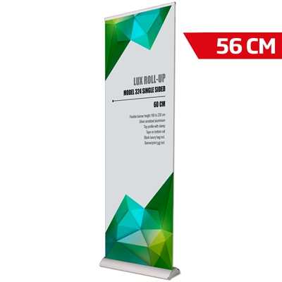 Lux Roll-up, silber, einseitig, inkl. Banner und Druck