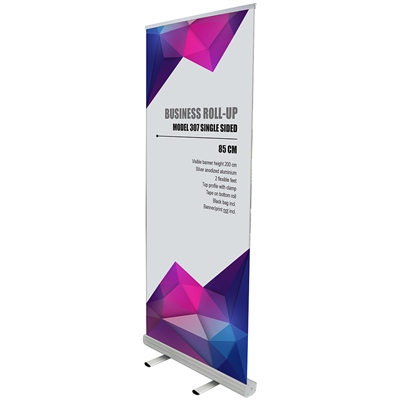 Business Roll-Up einseitig, Kassette, Alu
