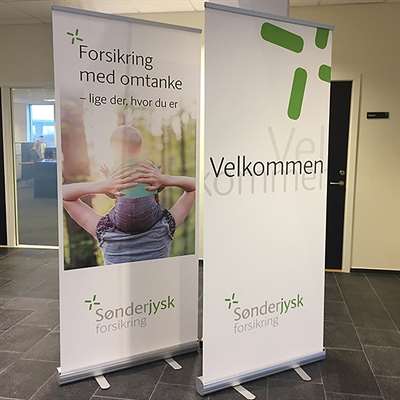 Business Roll-Up einseitig, Kassette, Alu
