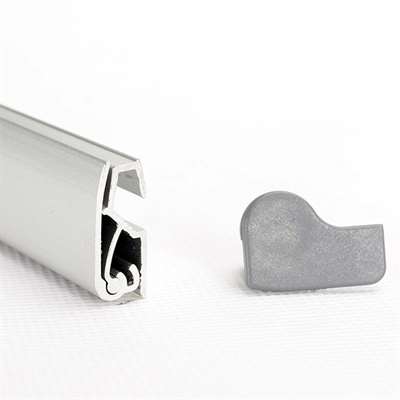 Stylish Roll-up, doppelseitig, Kassette, silber, 85 x 200 cm