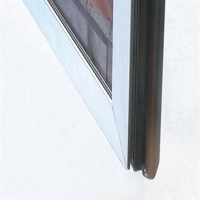 Fenster-Alu-Klapprahmen doppelseitig - 32 mm - Silber