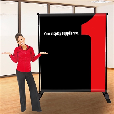 Bannerwand Teleskopisch, max. 240x240cm, schwarz