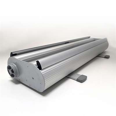 Flex Roll-up doppelseitig, Kassette, silber, inkl. Tasche