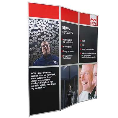 Expo-Wall Messewand 3-teilig, 219 x 239 cm
