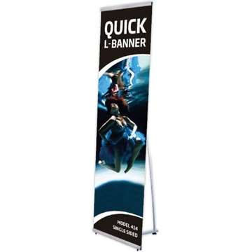 Quick L-Banner einseitig – ohne Banner und Aufdruck