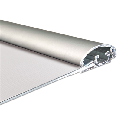Klapprahmen mit 25mm starkem Aluminium-Sicherheitsrahmenprofil, silber