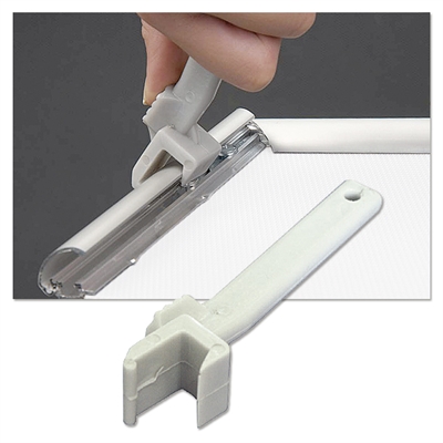 Klapprahmen mit 25mm starkem Aluminium-Sicherheitsrahmenprofil, silber