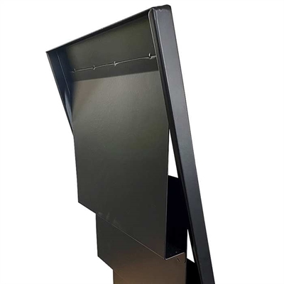 Design Stand Prospekthalter aus Stahl, A4/M65, schwarz