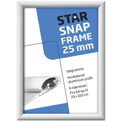 Alu Klapprahmen 25 mm – Weiß