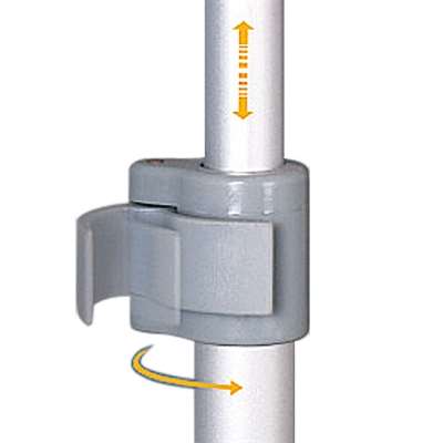 Euro-Roll-up-Kassette, einseitig, 85 x 220 cm – Silber