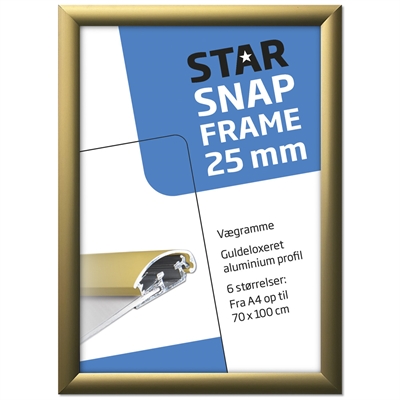 Klapprahmen 25 mm Gold eloxiertes Profil