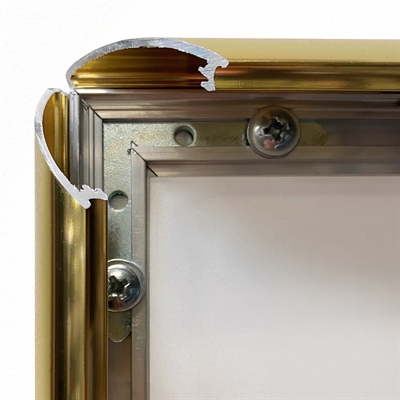 Klapprahmen 25 mm Gold glänzend
