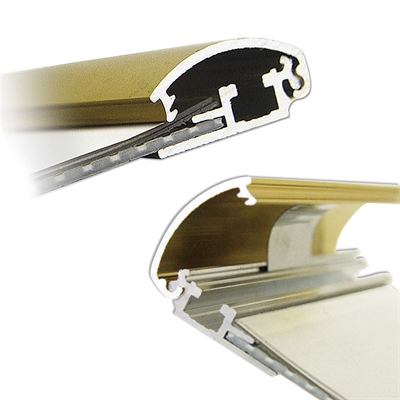 Klapprahmen 25 mm Gold glänzend