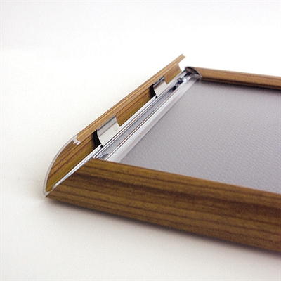 Klapprahmen 25 mm Profil - Holzoptik