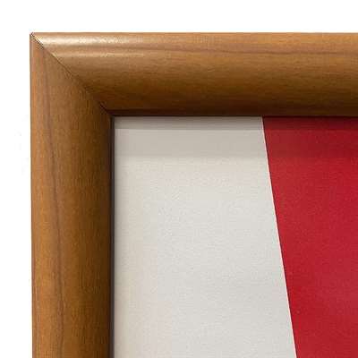 Alu-Klapprahmen in Holzoptik, 25 mm Profil, 50 x 70 cm