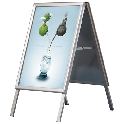Alu-Line Standard Kundenstopper, silber, 50 x 70 cm