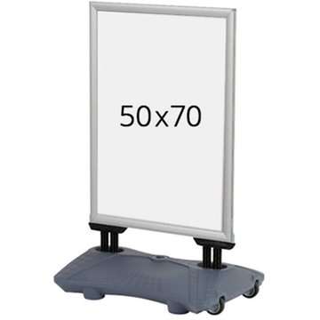 Wind-Sign Pro Kundenstopper - 50x70 cm - Silber