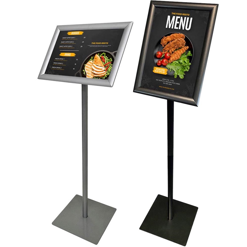 BASIC Infostand A4, Silber/Schwarz