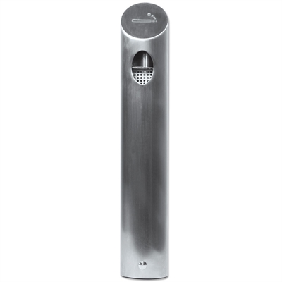 Aschenbecher Tube XL aus gebürstetem Stahl
