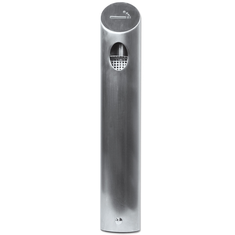 Aschenbecher Tube XL aus gebürstetem Stahl