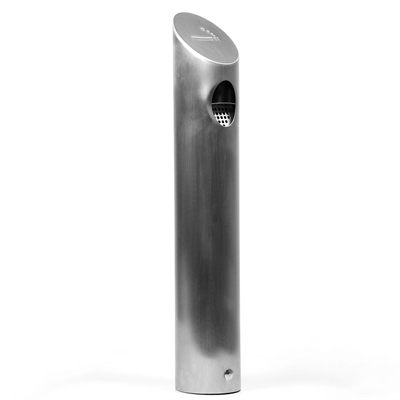 Aschenbecher Tube XL aus gebürstetem Stahl