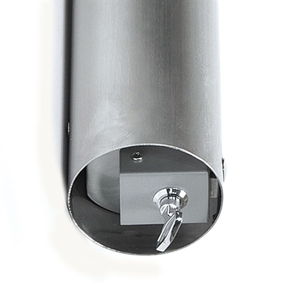 Aschenbecher Tube XL aus gebürstetem Stahl