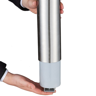 Aschenbecher Tube XL aus gebürstetem Stahl