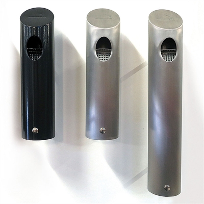Aschenbecher Tube XL aus gebürstetem Stahl