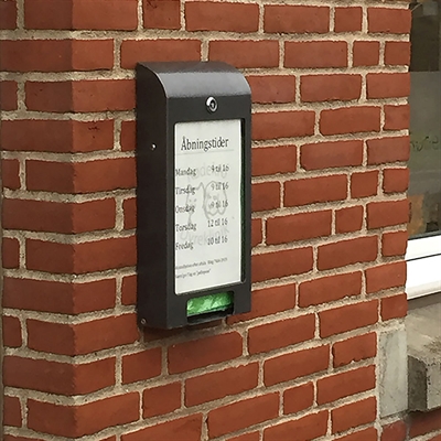 Hundetütenspender, grau, mit A4-Infoschild