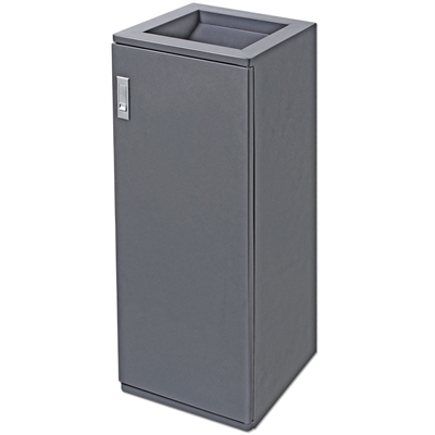 Quadratischer Abfallbehälter – 50 l – Grau