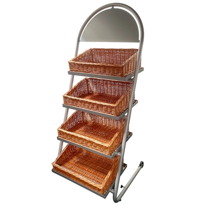 Korb quadratish für Impulz shop Display 41x61x20cm braun