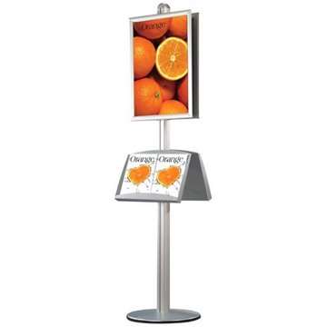 Multi Stand 2 Infoständer – Doppelseitig mit Acrylregal 25 mm