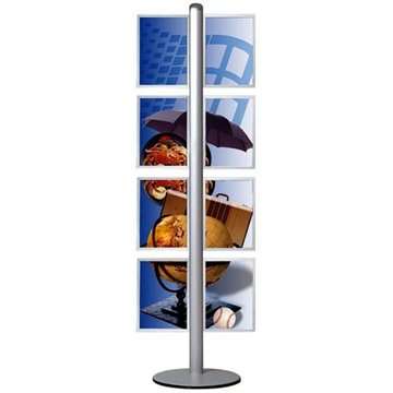Multi Stand Prospekthalter 13 – doppelseitig mit 8xA4-Einschub vertikal