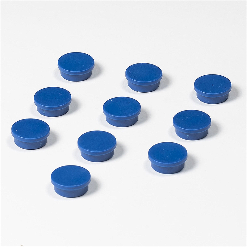 Farbige Magnete im 10er Pack. - 20mm - Blau